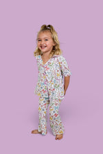 DREAM BIG LITTLE CO Bow Garden Dream Girls Flare Set Pastel Print for ToddlersEveretts Place
