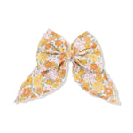 Angel Dear Bow With Tails Clip In Organic Cotton Muslin Hair Accessory - Everetts Place Boutique - 