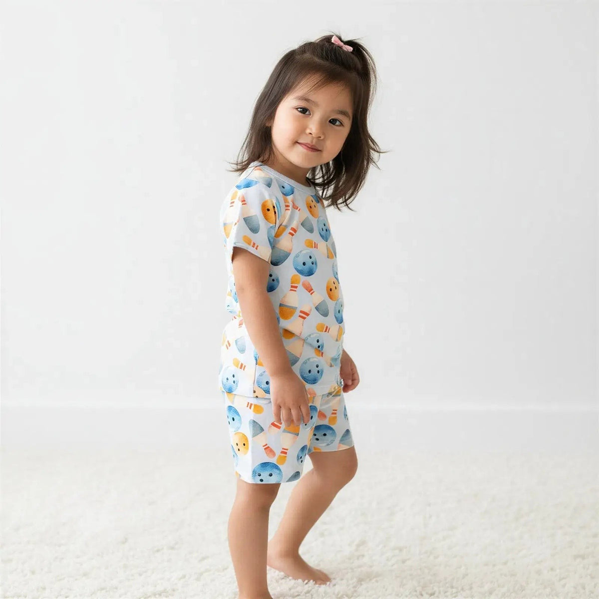 Bowling Shorts PJs - Sleeve, Baby & Toddler Clothing, Textile, One-piece garment, Dress | Everetts Place
