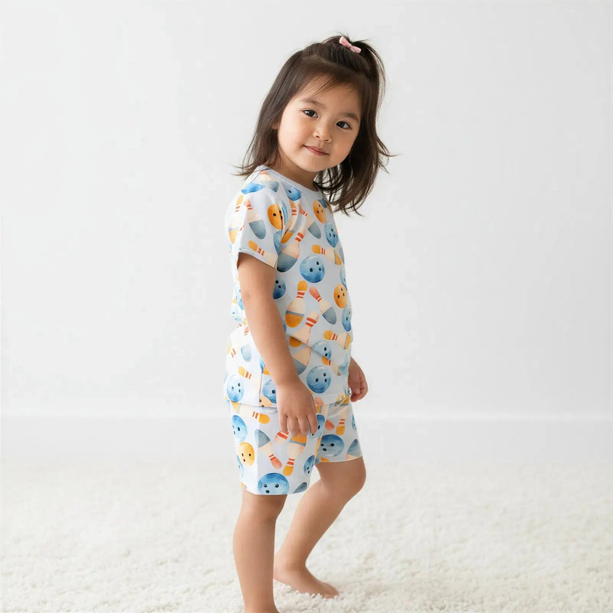 Bowling Shorts PJs - Sleeve, Baby & Toddler Clothing, Textile, One-piece garment, Dress | Everetts Place