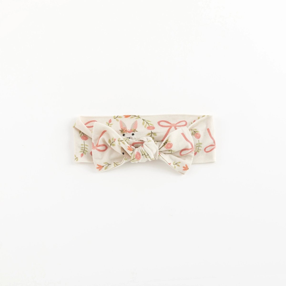 Dreamlet Bows And Bunnies Bow Headband For Baby Dreamlet One Size - Everetts Place Boutique - 