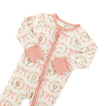 Dreamlet Bows and Bunnies Convertible Zip Footies for Babies - Everetts Place Boutique - 