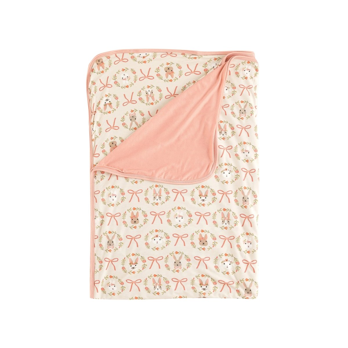 Dreamlet Bows And Bunnies Dream Blanket Bamboo Soft 62 By 47 Inches - Everetts Place Boutique - 