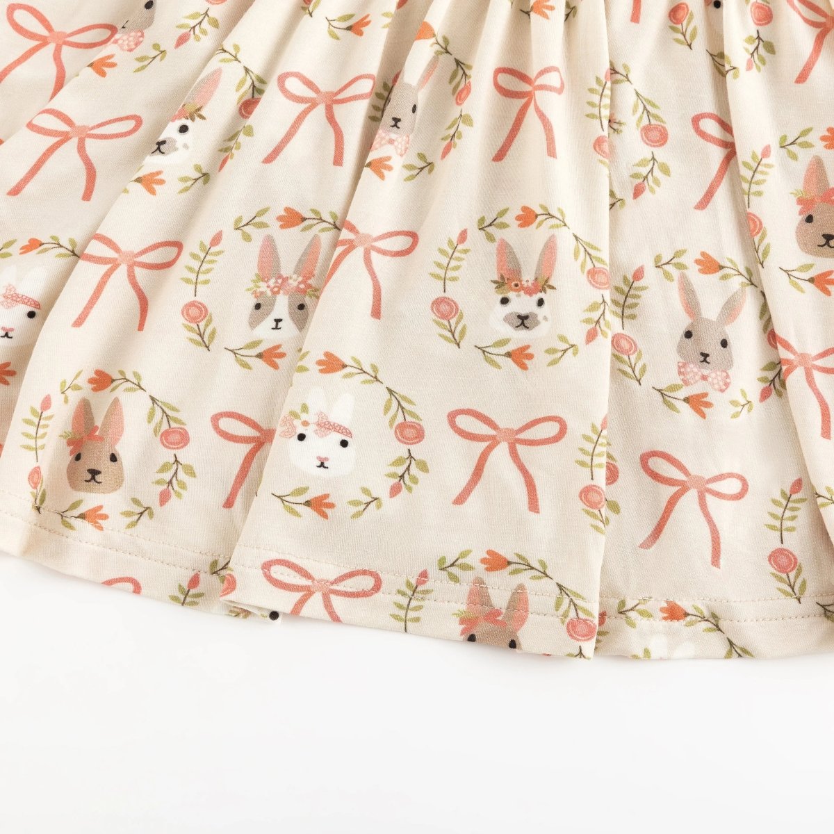 Dreamlet Bows and Bunnies Twirl Dress for Sunny Day Adventures - Everetts Place Boutique - 