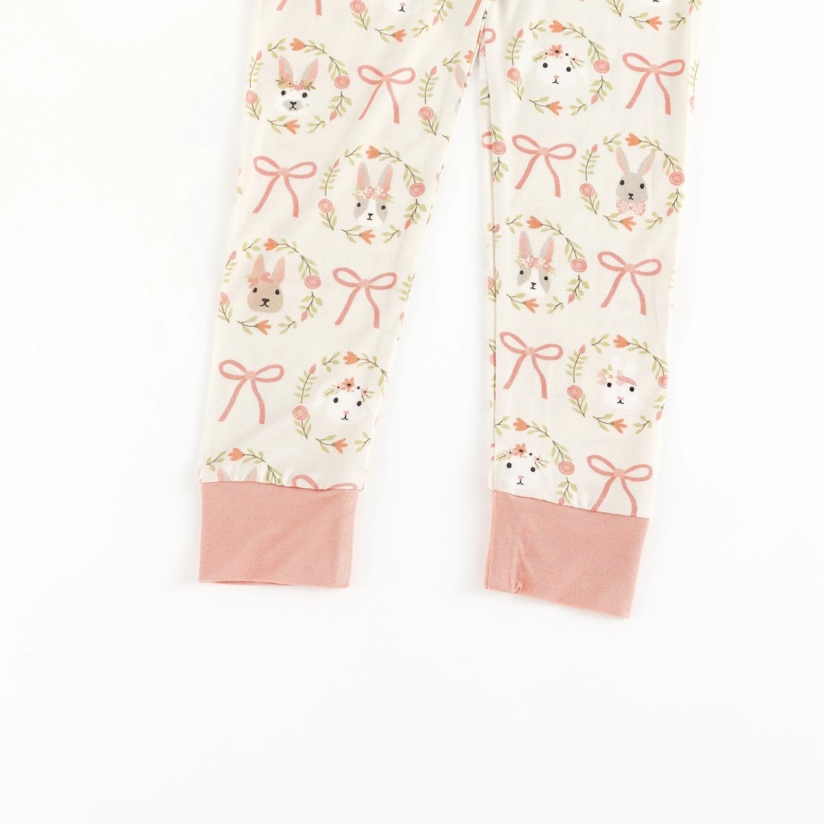 Dreamlet Bows And Bunnies Two Piece Set Soft Bamboo Fabric Dreamlet - Everetts Place Boutique - 