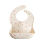 Silicone Baby Bib, Polka Dot Print by Mushie