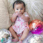 Bestaroo Bowtastic Boogie Bamboo Bodysuit Dress With Snap Closure - 