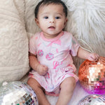 Bestaroo Bowtastic Boogie Bamboo Bodysuit Dress With Snap Closure - 