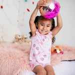 Bestaroo Bowtastic Boogie Flutter Tank and Shorts Set for Babies with Disco Balls Print - 