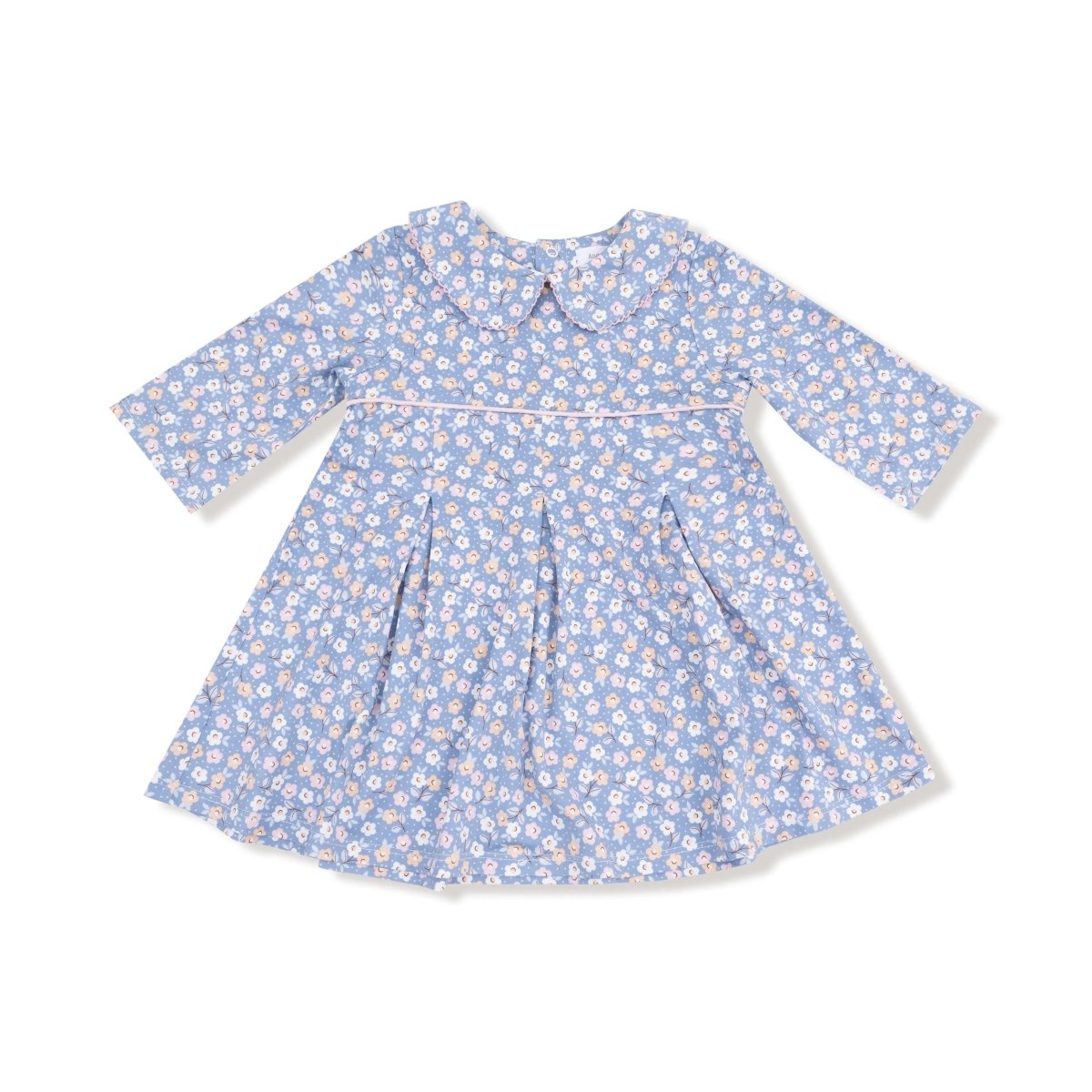 Angel Dear Box Pleat Dress and Ribbed Leggings Set for Little Girls - Everetts Place Boutique - 