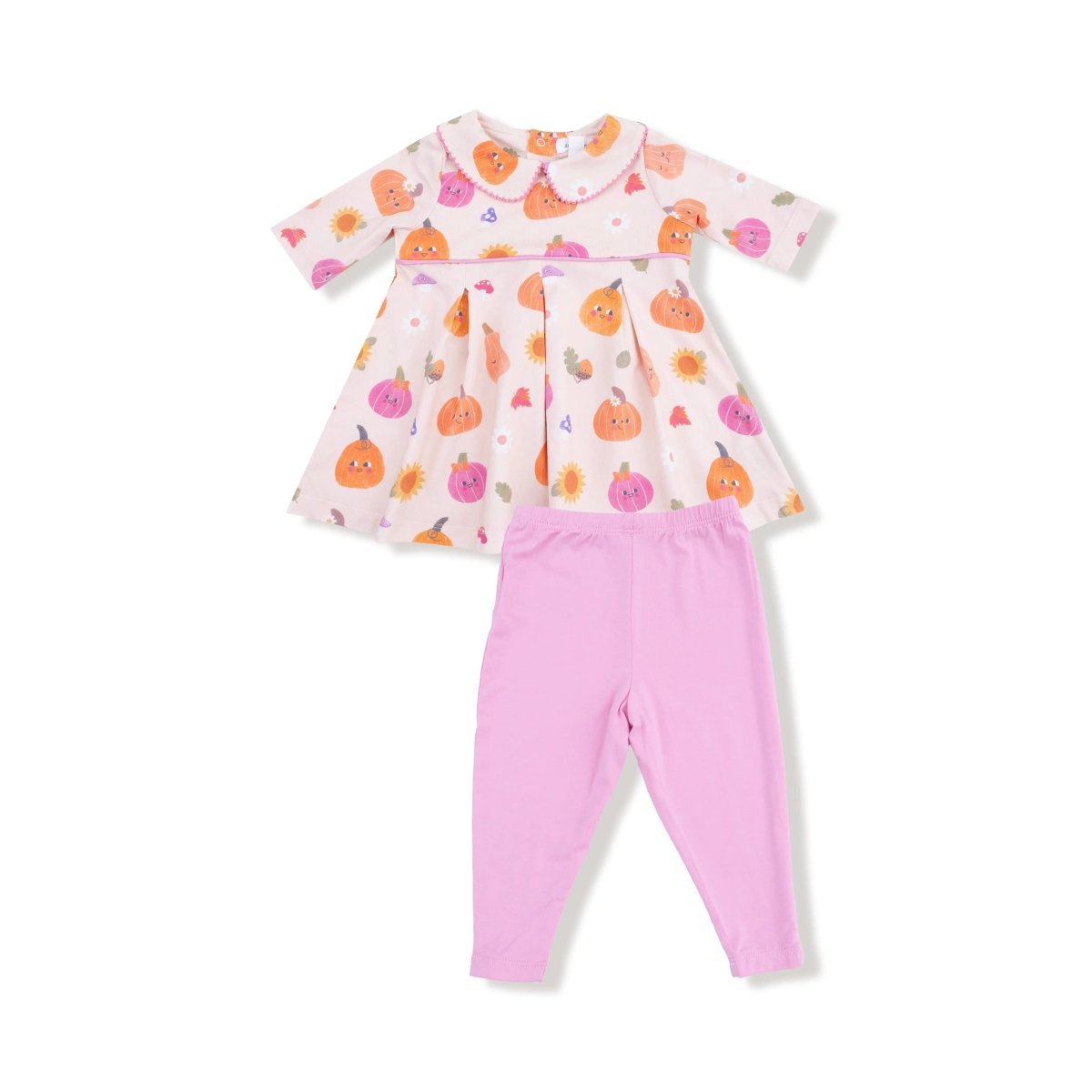 Angel Dear Box Pleat Dress With Legging Set For Baby Girls Premium - Everetts Place Boutique - 