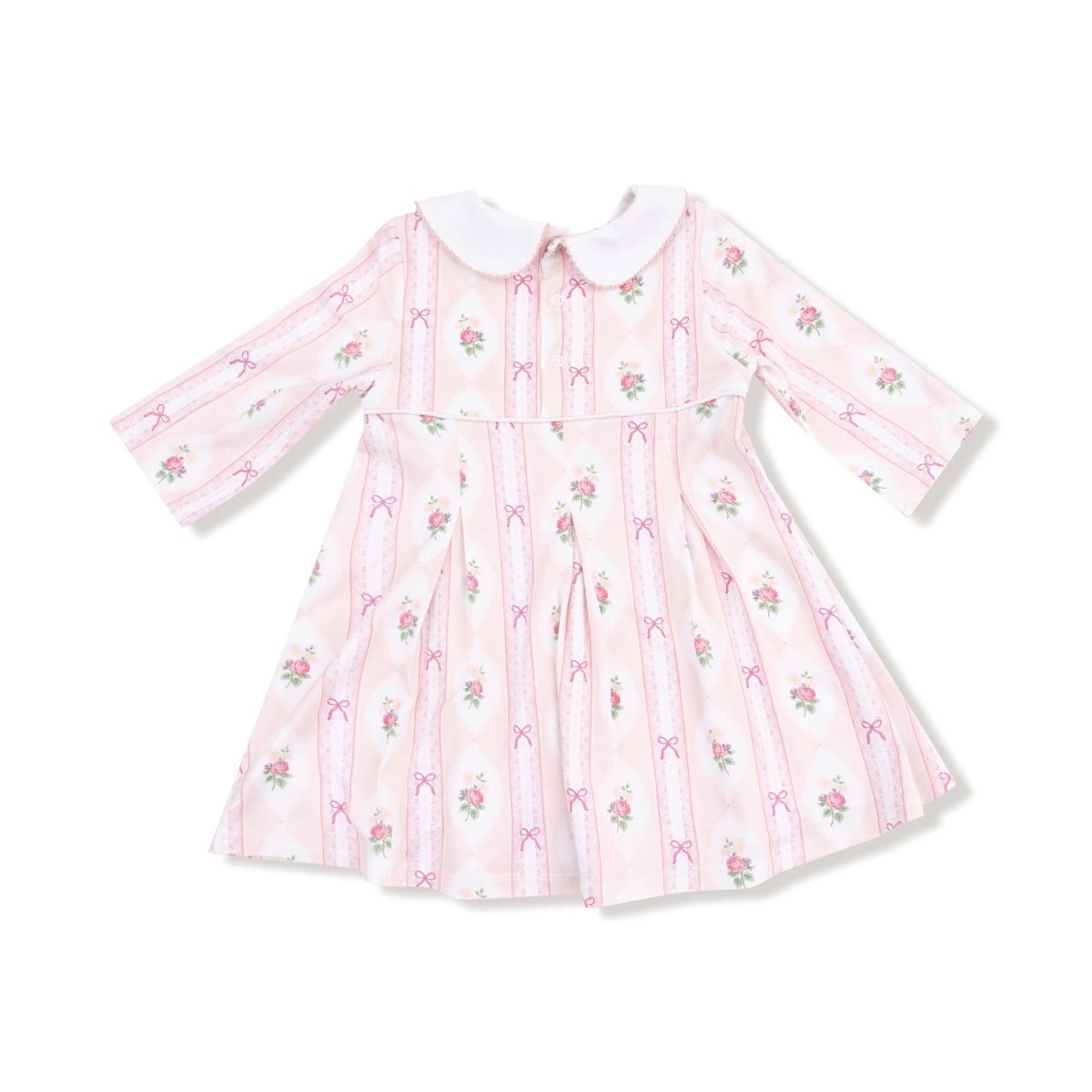 Angel Dear Box Pleat Dress With Peter Pan Collar And Diaper Cover - Everetts Place Boutique - 