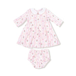 Angel Dear Box Pleat Dress With Peter Pan Collar And Diaper Cover - Everetts Place Boutique - 