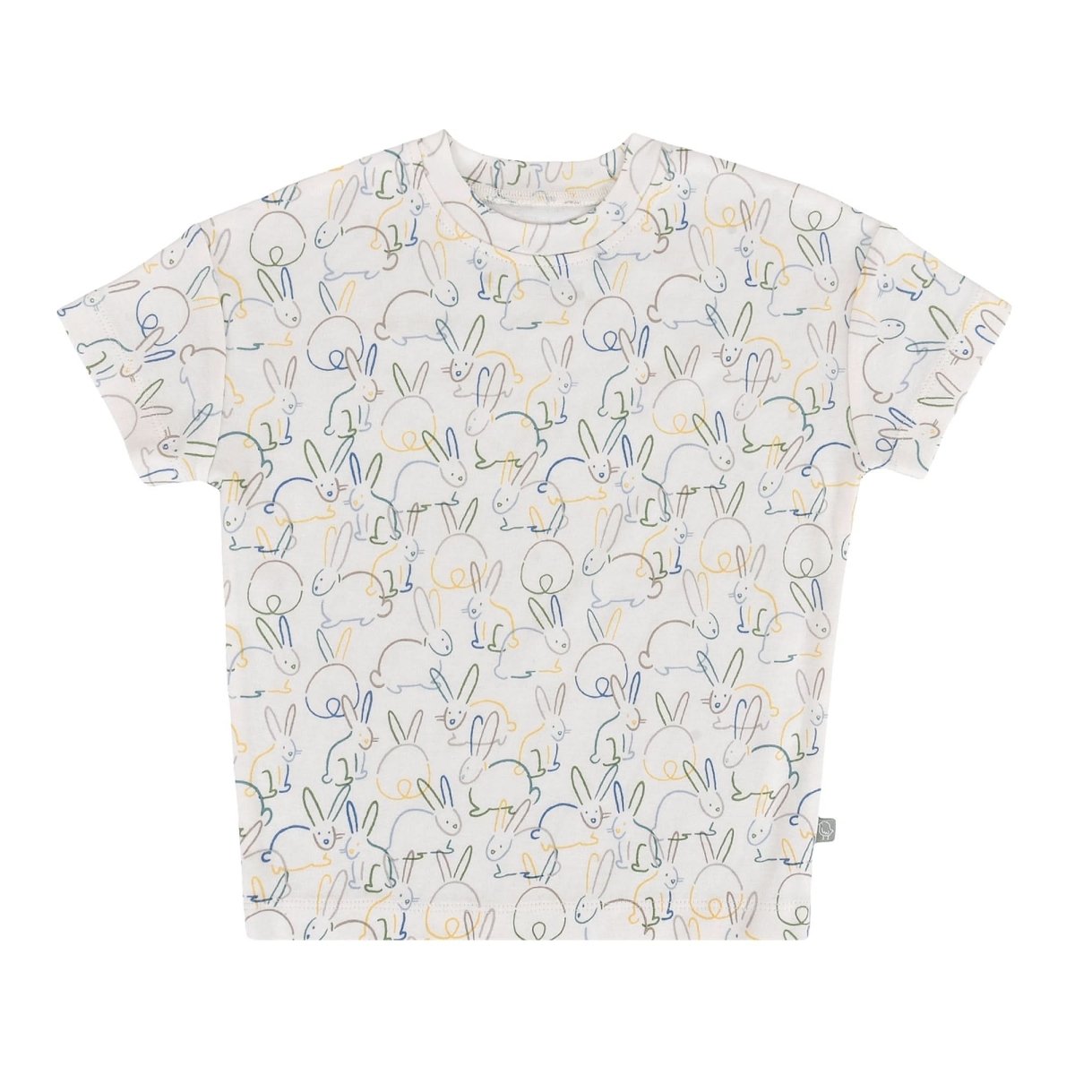 Finn + Emma Boxy Toddler Tee | bunnies - 