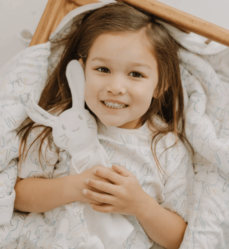 Finn + Emma Boxy Toddler Tee | bunnies - 