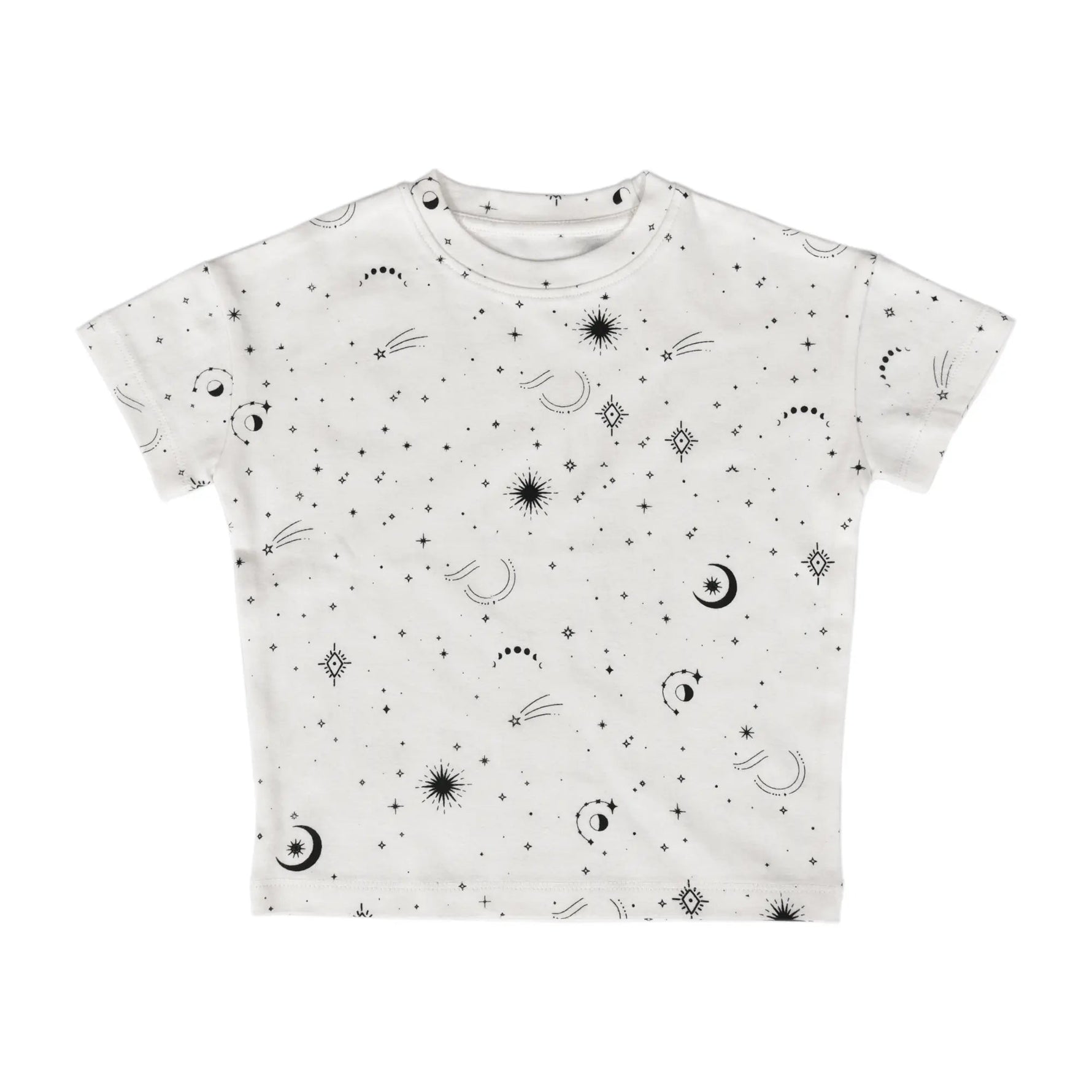 Boxy Toddler Tee | celestial - White, Active Shirt, Star, Symbol, Astronomical object | Everetts Place