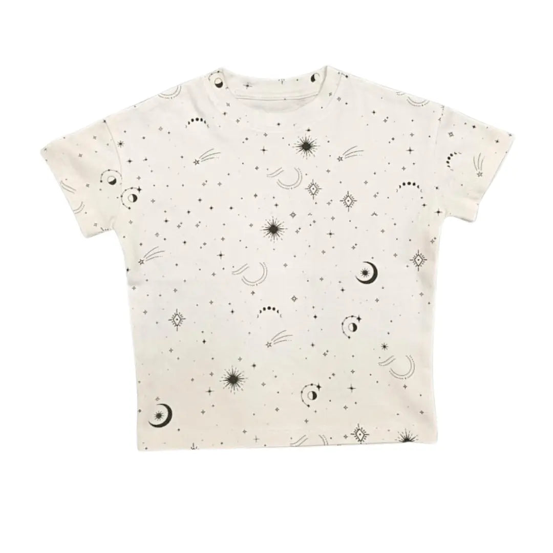 Finn + Emma Boxy Toddler Tee | celestial - 