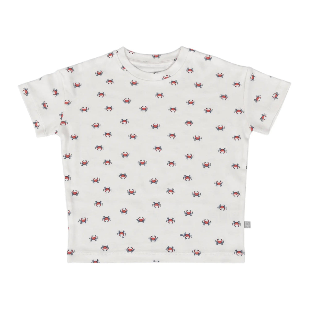 Boxy Toddler Tee | crab - Sleeve, White, Textile, Active Shirt, Design | Everetts Place