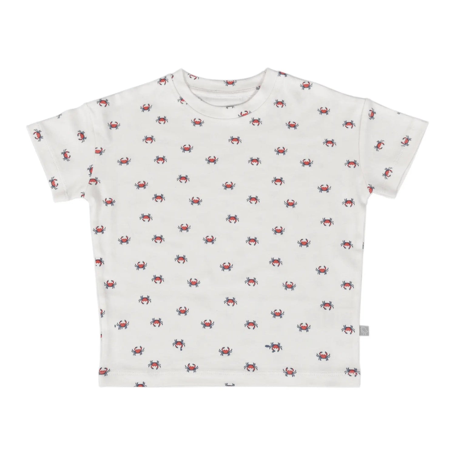 Boxy Toddler Tee | crab - Sleeve, White, Textile, Active Shirt, Design | Everetts Place