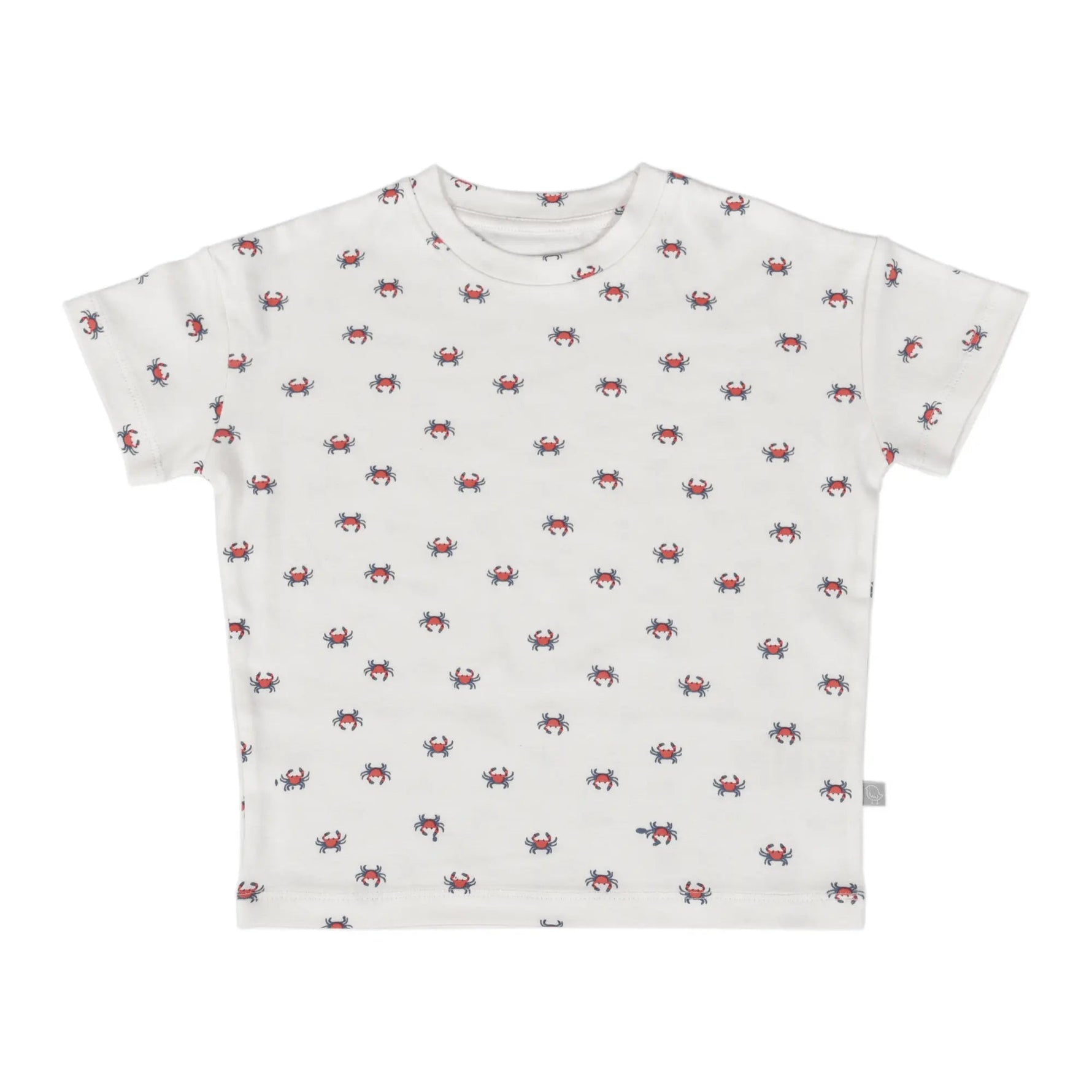 Boxy Toddler Tee | crab - Sleeve, White, Textile, Active Shirt, Design | Everetts Place