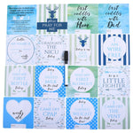 Three Little Tots Boy Preemie Three Little Tots NICU Milestone Cards in Plastic - 