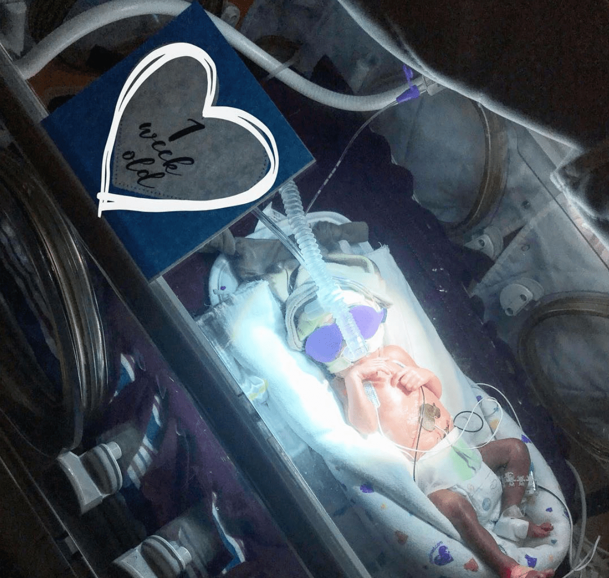 Three Little Tots Boy Preemie Three Little Tots NICU Milestone Cards in Plastic - 