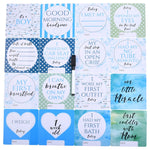 Three Little Tots Boy Preemie Three Little Tots NICU Milestone Cards in Plastic - 