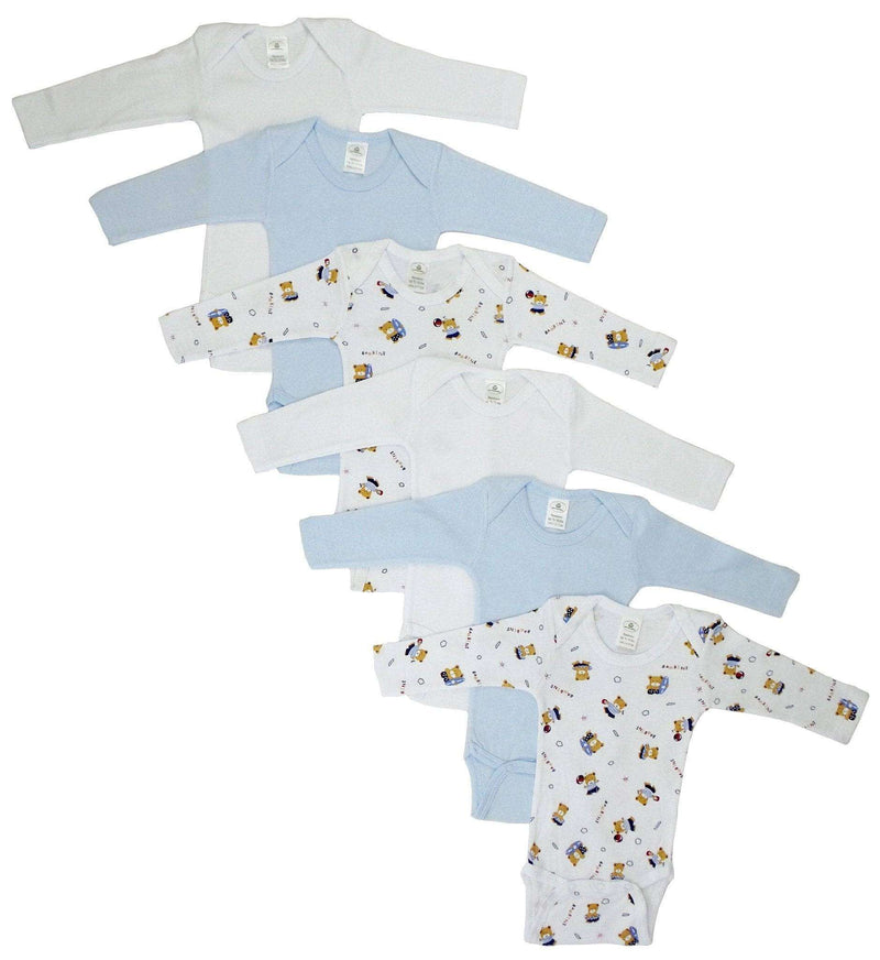 Boys Longsleeve Printed Onesie Variety 6 Pack - Everetts Place: Online Boutique - Baby Clothing