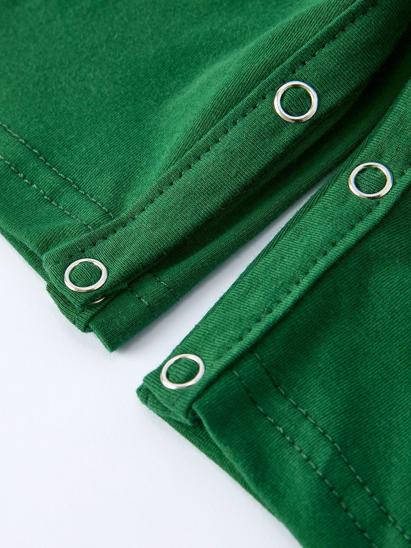 Rylee Faith Designs Boys St. Patrick’s Day Shamrock Puppy Smocked Romper - 