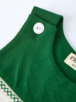 Rylee Faith Designs Boys St. Patrick’s Day Shamrock Puppy Smocked Romper - 