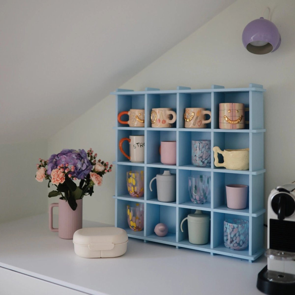 Mushie BPA Free Plastic Lunchbox with Built In Compartments and Locking Utensils - Everetts Place Boutique - 