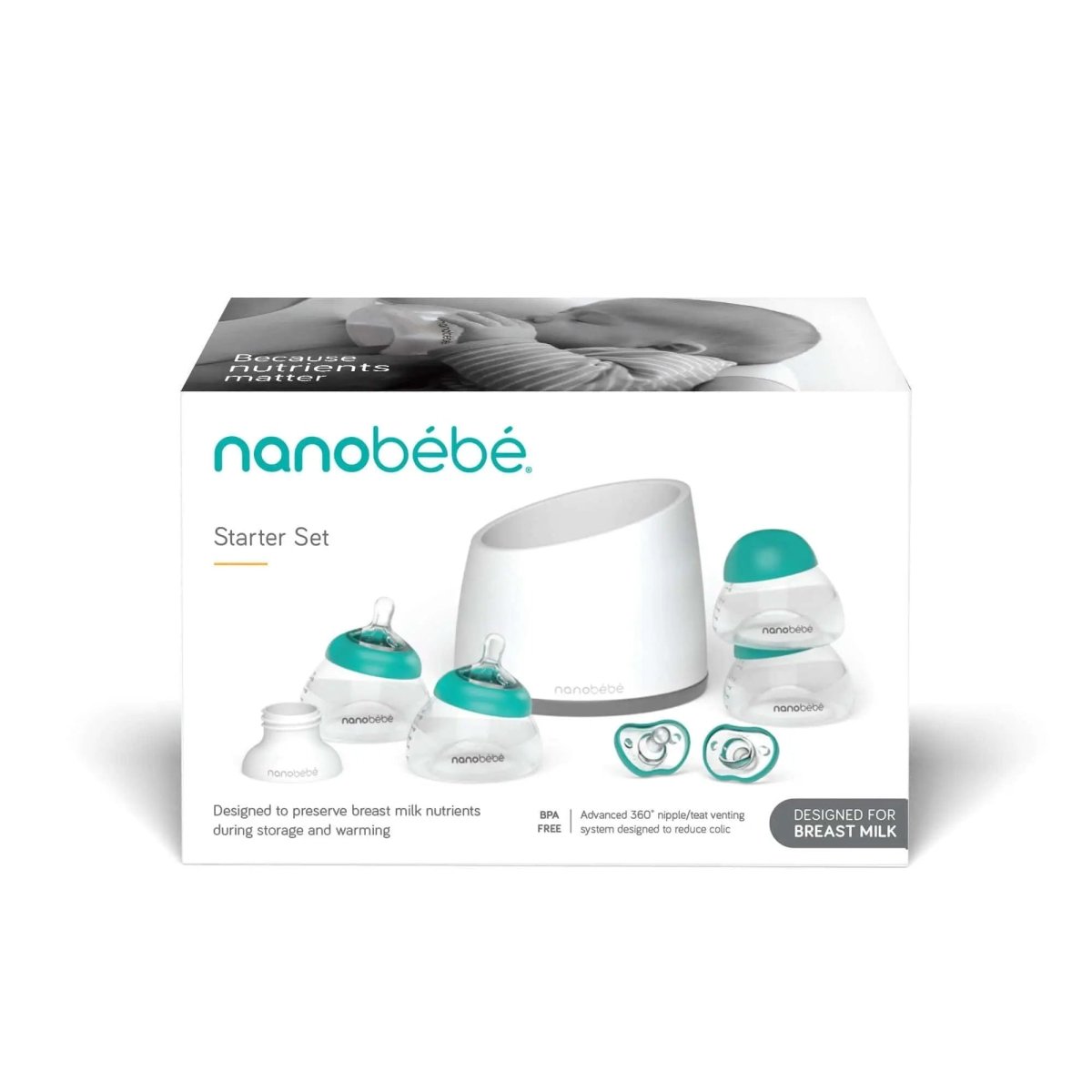 Nanobébé Breastmilk Bottle Starter Set - 