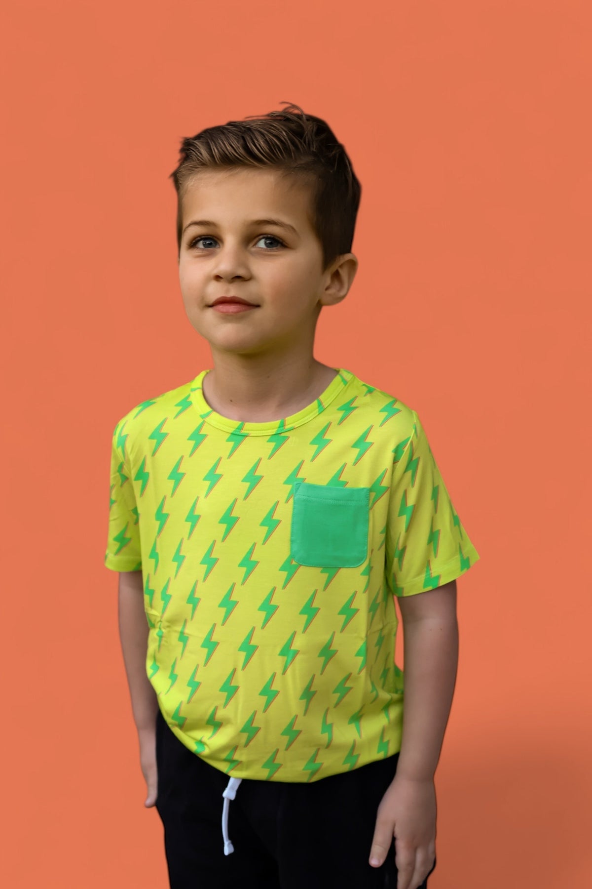 DREAM BIG LITTLE CO BRIGHT BOLTS DREAM POCKET TEEEveretts Place