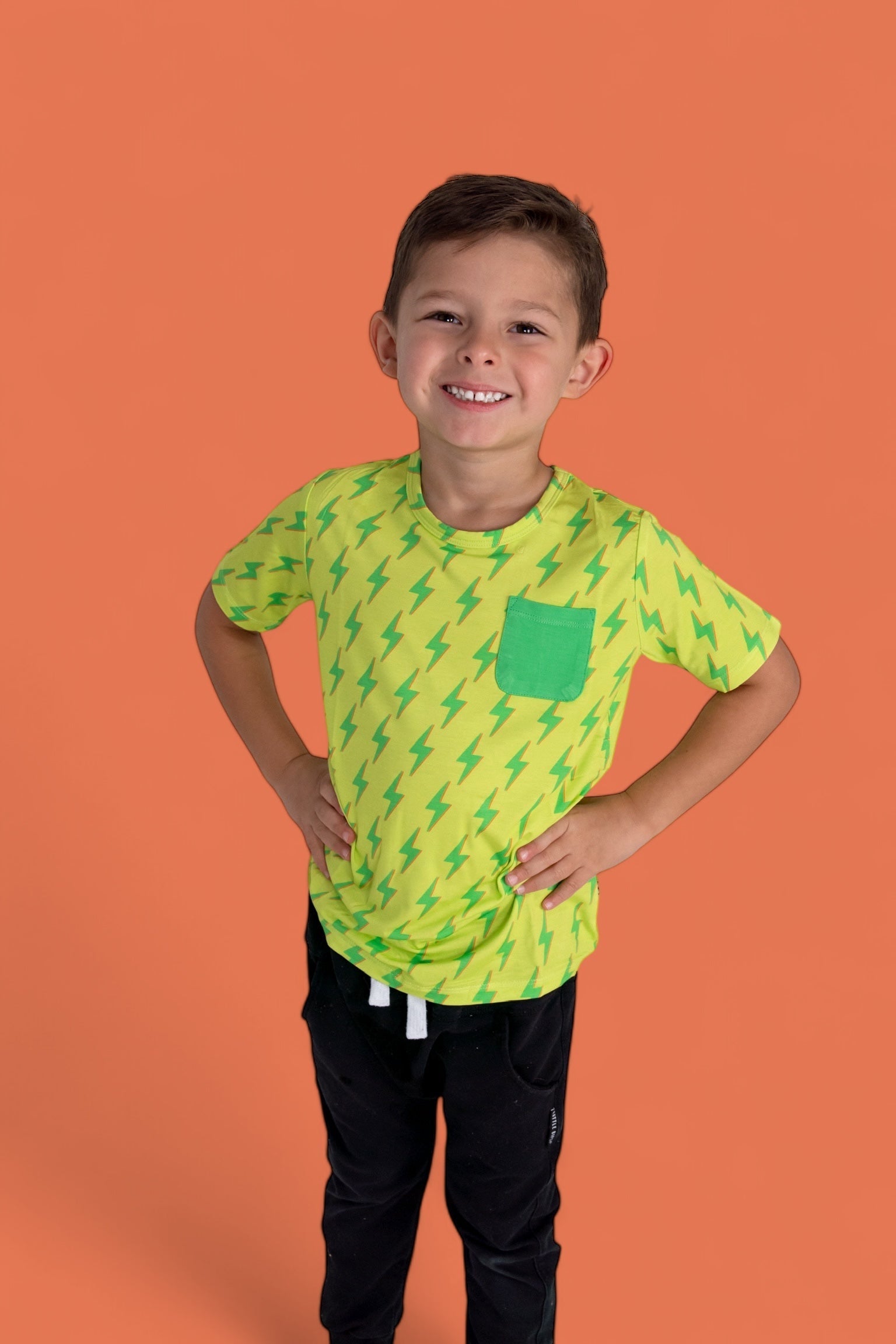 DREAM BIG LITTLE CO BRIGHT BOLTS DREAM POCKET TEEEveretts Place