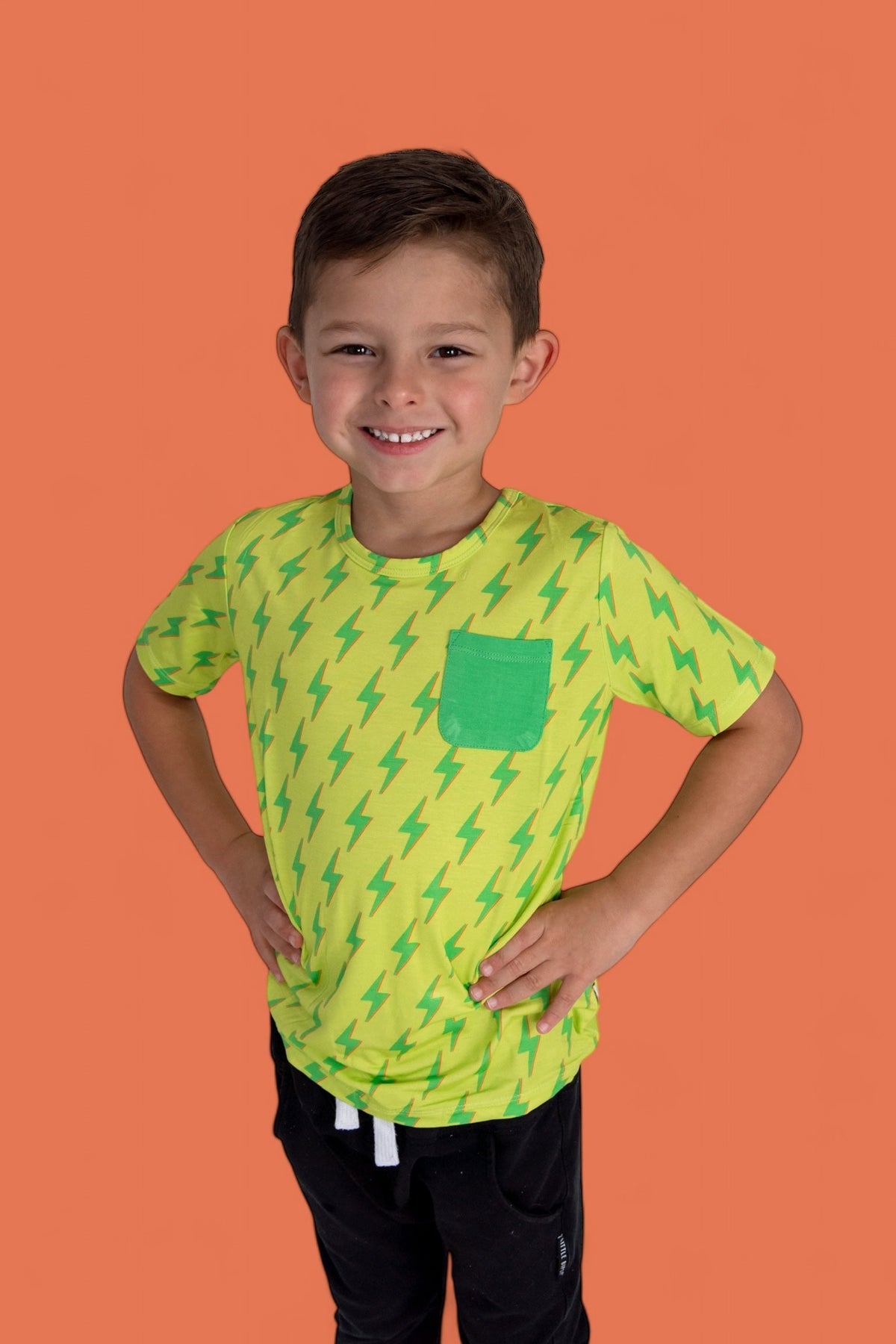 DREAM BIG LITTLE CO BRIGHT BOLTS DREAM POCKET TEEEveretts Place