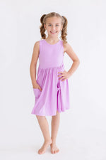 Mila & Rose ® Bright Lilac Tank Pocket Twirl Dress - 
