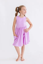Mila & Rose ® Bright Lilac Tank Pocket Twirl Dress - 