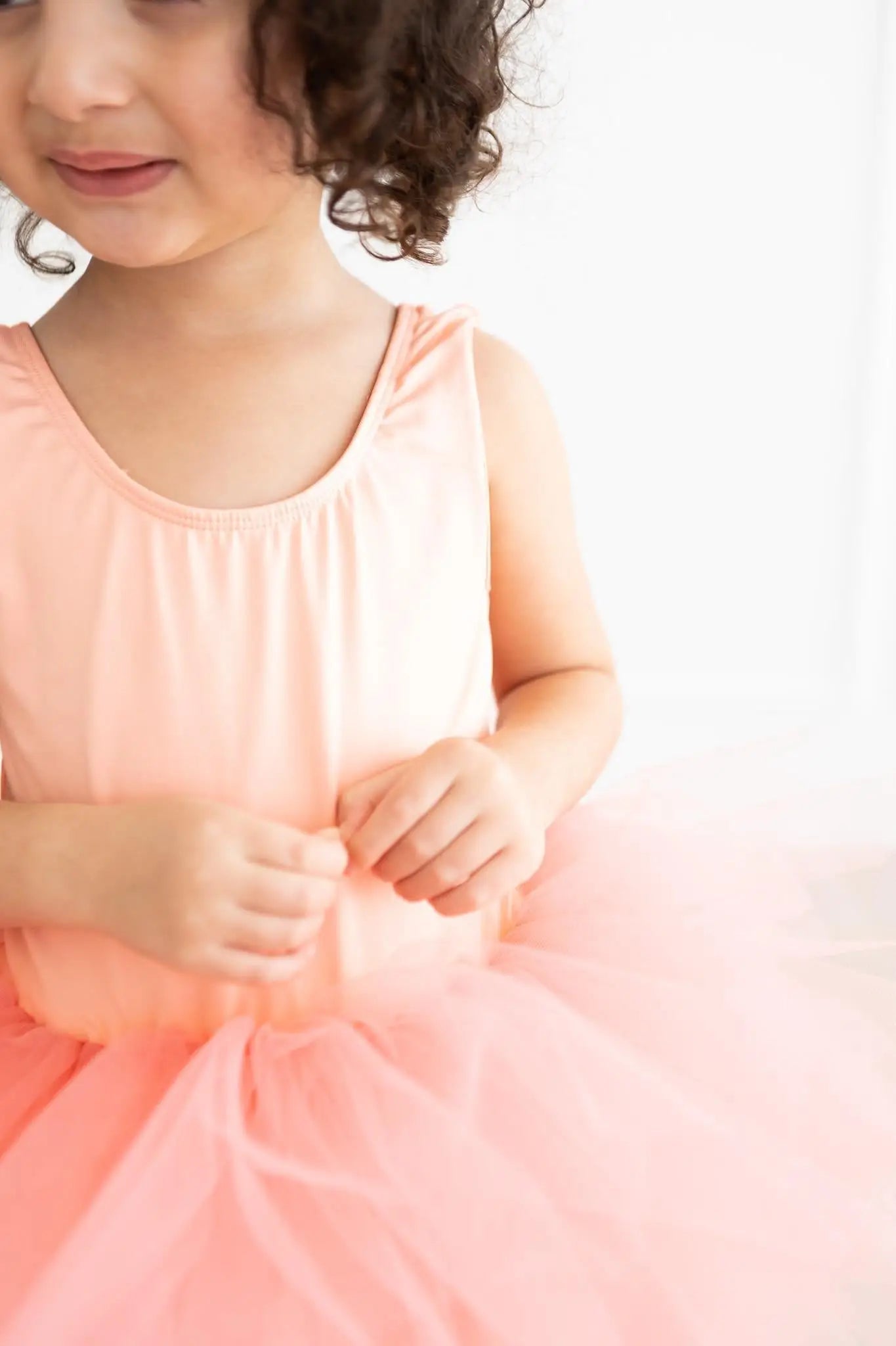 Mila & Rose ® Bright Peach Tank Tutu Leotard For Girls By Mila And Rose - 