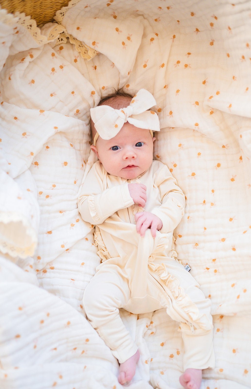 Harp Angel Boutique Brown Fleur One size Knot Bow Headband