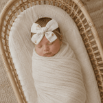 Harp Angel Boutique Brown Fleur One size Knot Bow Headband