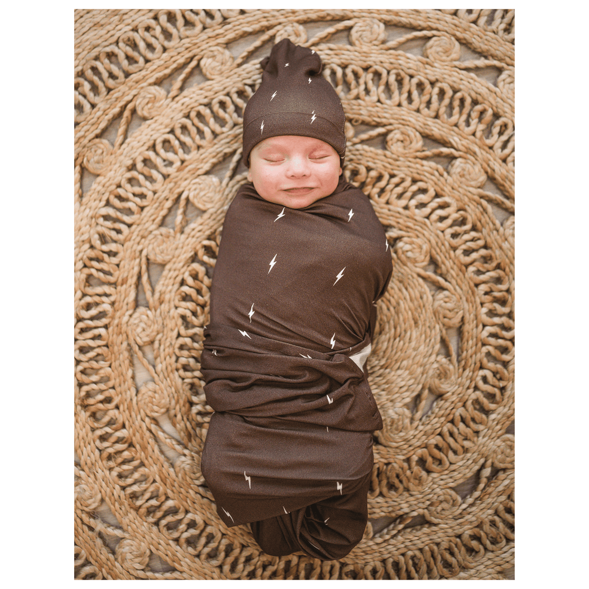 Brown Lightning Bamboo Stretch Swaddle Blanket - Baby & Toddler Clothing, Child, Brown, Toddler, Infant | Everetts Place