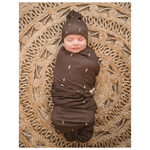 Brown Lightning Bamboo Stretch Swaddle Blanket - Baby & Toddler Clothing, Child, Brown, Toddler, Infant | Everetts Place