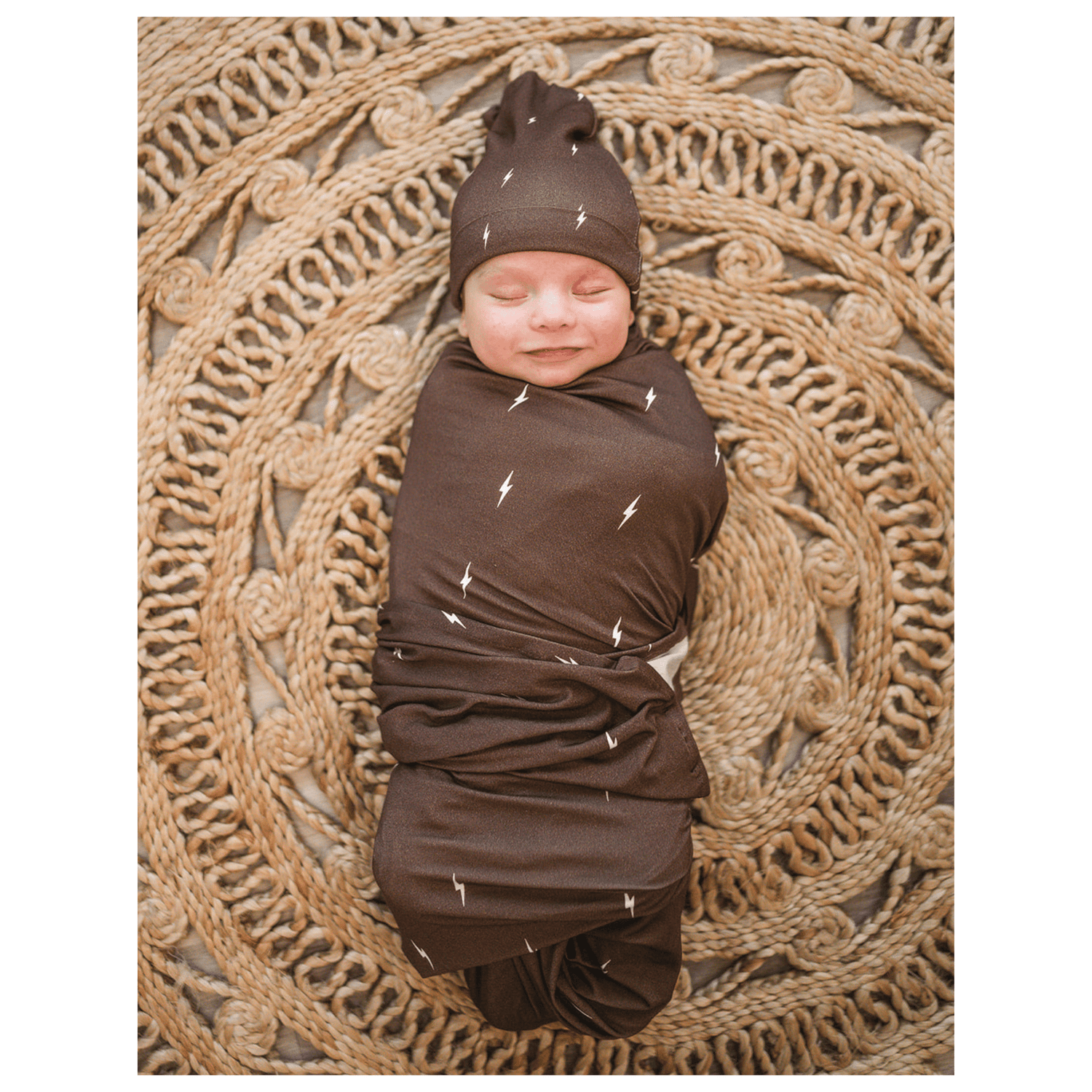 Brown Lightning Bamboo Stretch Swaddle Blanket - Baby & Toddler Clothing, Child, Brown, Toddler, Infant | Everetts Place