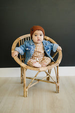 Mebie Baby Brown Mebie Baby Beanie Adjustable Soft Acrylic Baby Hat - 