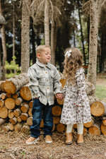 Mebie Baby Brown Toile Dress - 