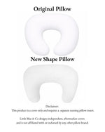 Little Mae & Co Brown Toile Ruffle Nursing Pillow Cover - 