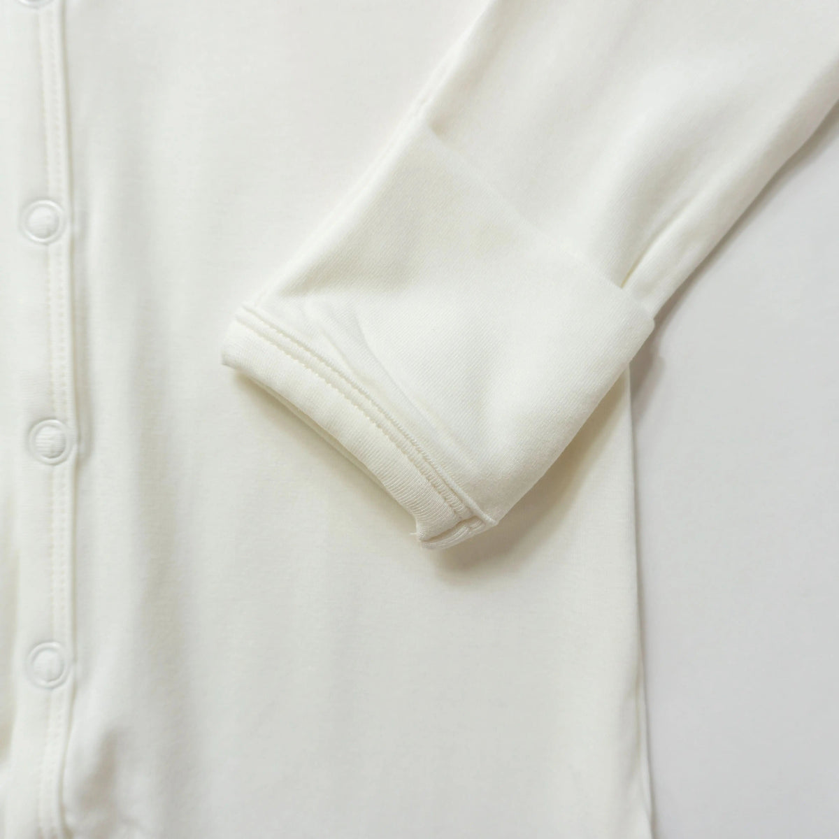 Bubble Baby Bubble Baby Ivory Snap Romper Bamboo Viscose Bubble Blend Four Way Stretch Easy Snaps - 