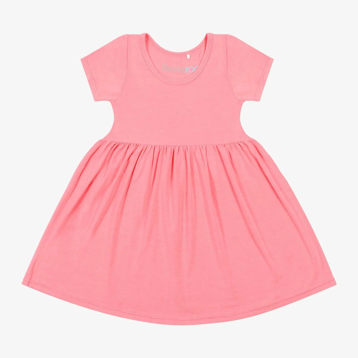 Bestaroo Bubble Gum Pink Dress For Girls By Bestaroo With Lenzing Micromodal And Spandex - 