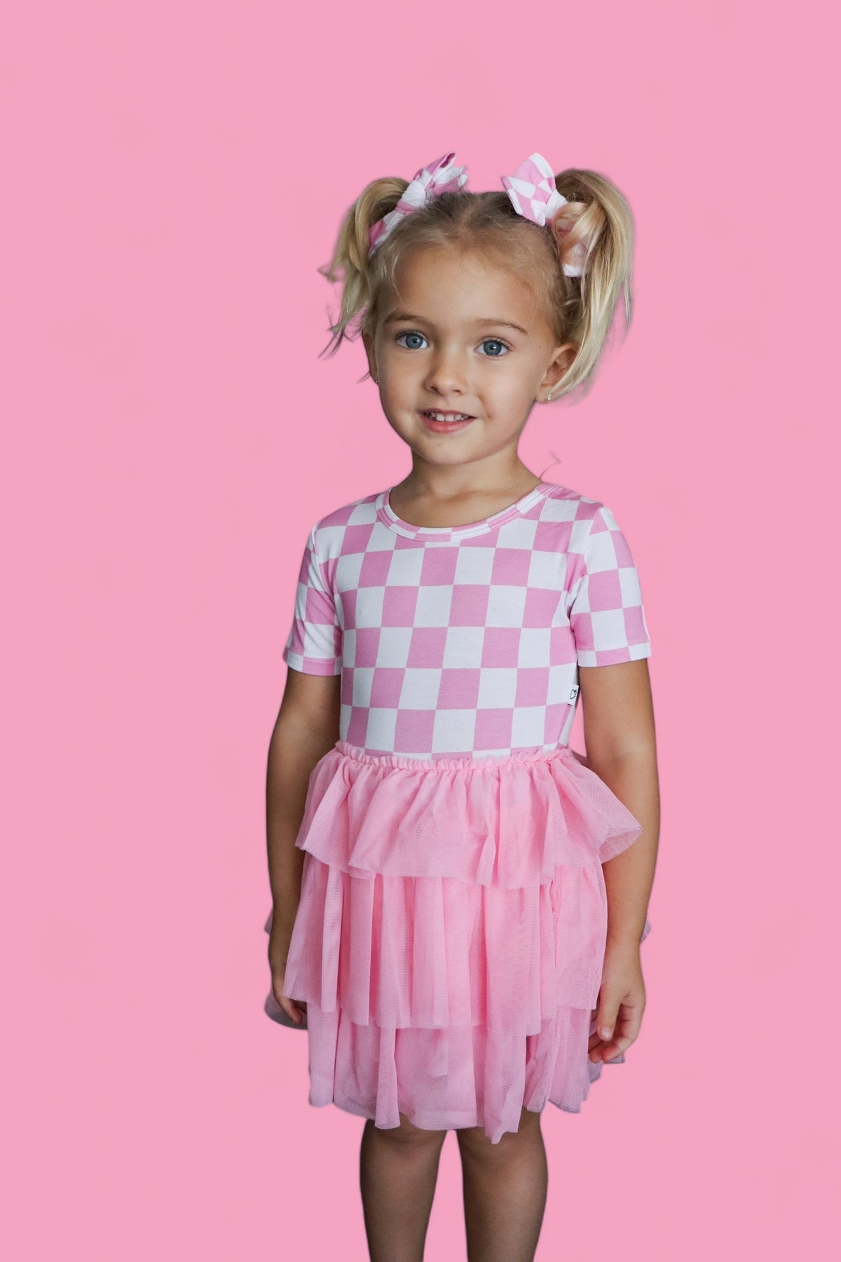 DREAM BIG LITTLE CO BUBBLEGUM CHECKERS DREAM TUTU DRESSEveretts Place