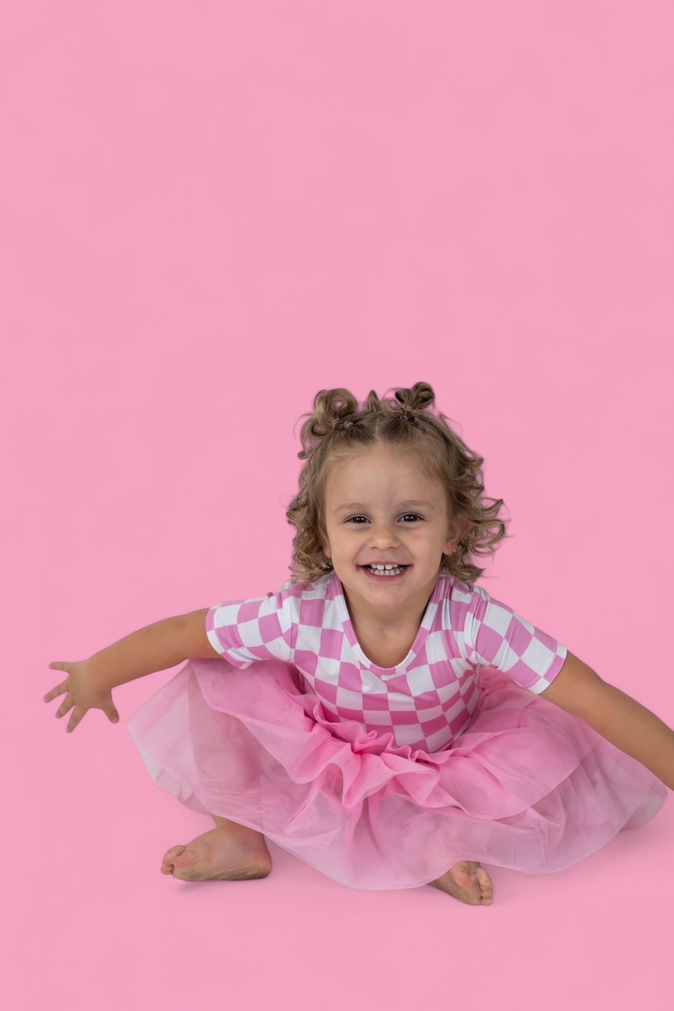 DREAM BIG LITTLE CO BUBBLEGUM CHECKERS DREAM TUTU DRESSEveretts Place